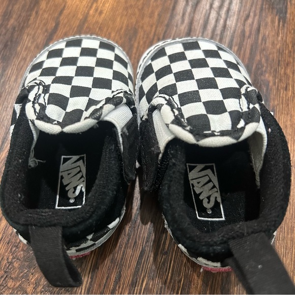 Vans Black and White Checkered Baby Shoes - Picture 7 of 9